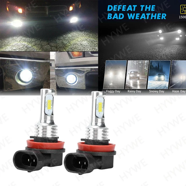 LED Fog Light Driving Bulbs 200W High Power H8 H11 H9 6000K Super White