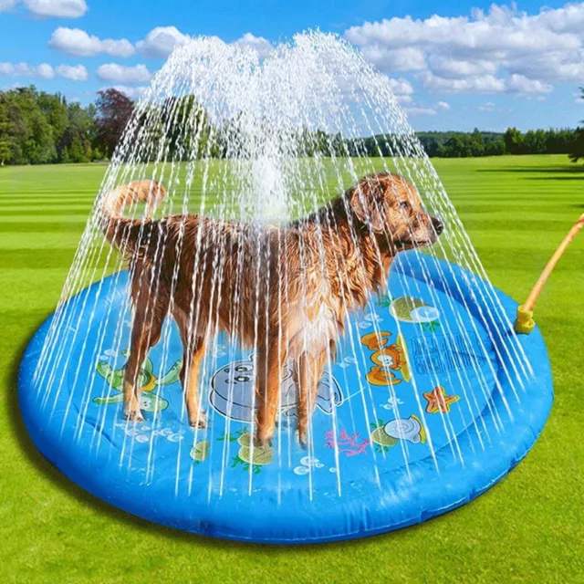 170CM Sprinkler Play Mat Water Toy Dog Pool Beach Splash Pad Game Centre Spray 2