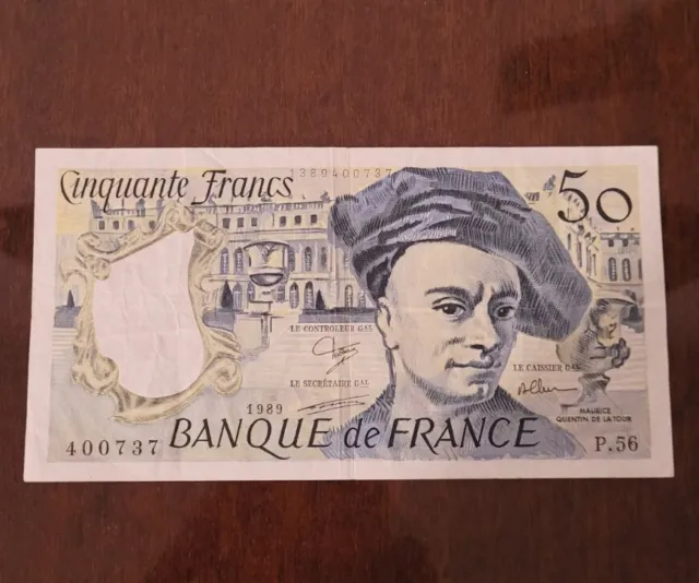 Billet Cinquante 50 Francs Quentin de la Tour 1989 Collection Banque France P.56