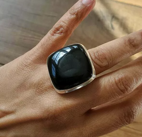 Black Onyx Gemstone 925 Sterling Silver Mother's Day Jewelry All Size DM-609