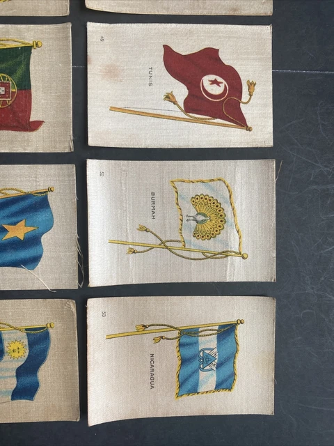 United Tobacco - Flags Of All Nations - 10 X Silks - C355 3