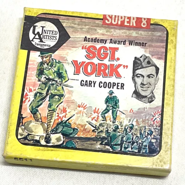 Vintage Sgt York - Super 8 Movie Film Reel - 1941 - Gary Cooper - 5511