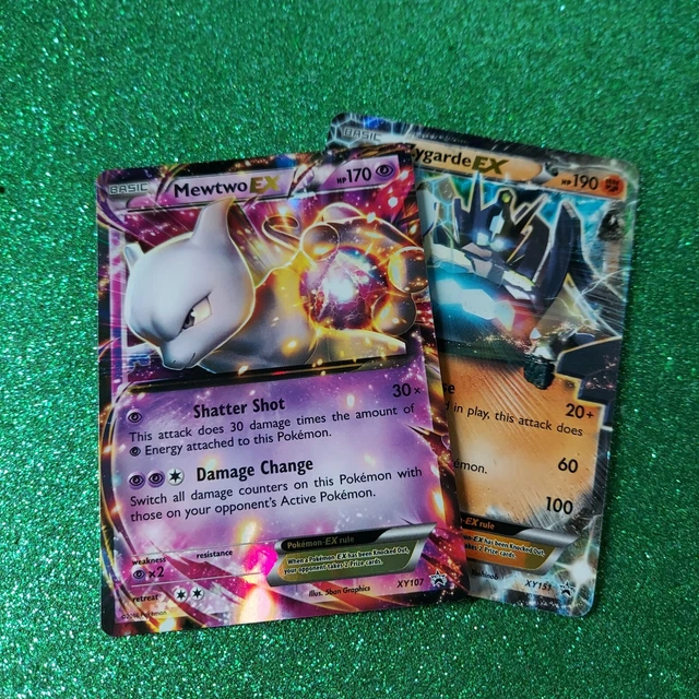 Pokemon Cards 2016 Mewtwo EX XY107 Zygarde EX XY151 HOLO RAREs Black Star lot