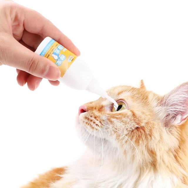 Pet Dog Cat Eye Drops Anti-Inflammatory Tear Stain Improve Conjunctivitis J9K0