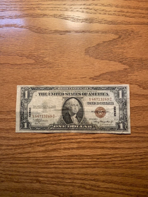 Series 1935A $1 Silver Certificate-- Wwii Hawaii Note