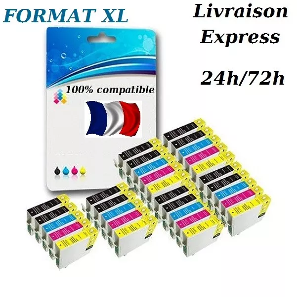 Cartouches d'encre compatibles non-OEM pour Epson XP-212 XP-215 XP-225 XL