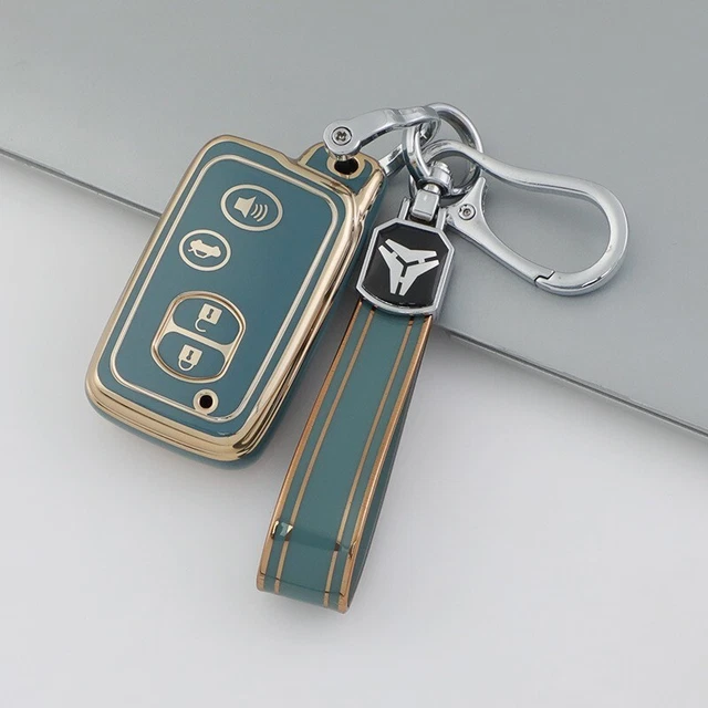 Fit Toyota RAV4 Camry Corolla 4 Button Remote Key Fob TPU Silicone Case Cover