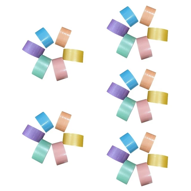30 rollos cintas adhesivas portátiles de novedad de colores para niños hágalo usted mismo cintas adhesivas para niños