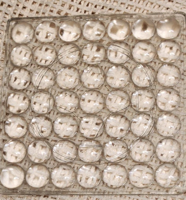Antique glass prism tile. Hard to find "Bubble pattern with logo