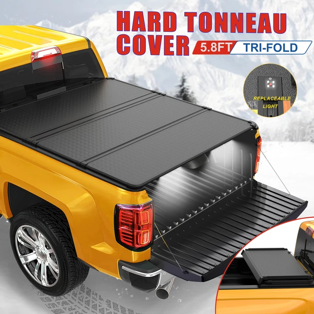 5.8FT HARD TONNEAU Cover Truck Bed For 20192024 Chevy Silverado GMC