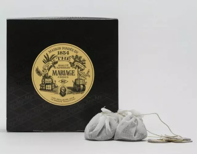 Mariage Freres. Marco Polo Black Tea, 30 Cotton Tea Bags 75g (1 Pack)
