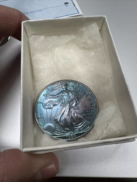 1999 U.S. American Eagle Liberty Fine Silver Dollar Brilliant Uncirculated