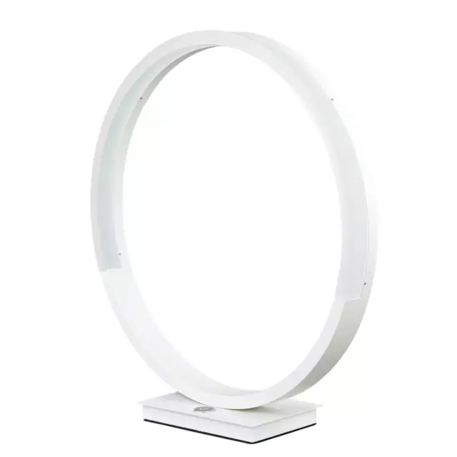 Tischlampe Touch Dimmer LED 4000 K 650 lm Ring rund Weiß Make Up Tischleuchte