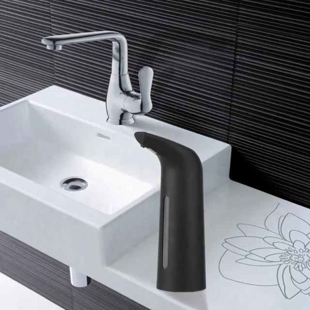 3X(Black Auatic Soap Dispenser Touchless, Auto  Dispenser for Kitchen Bathroom 4 3