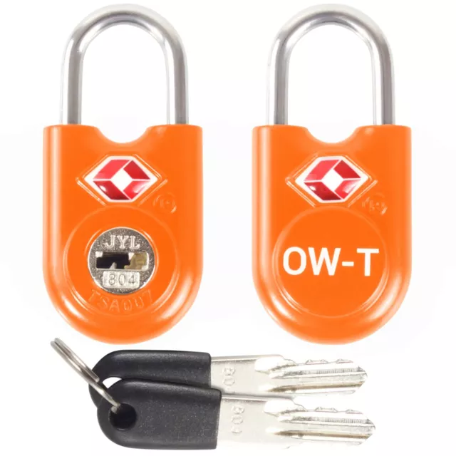 ✅ TITAN TSA Approved Keyed Travel Padlocks. Suitcase Luggage Bag Key Lock Keys
