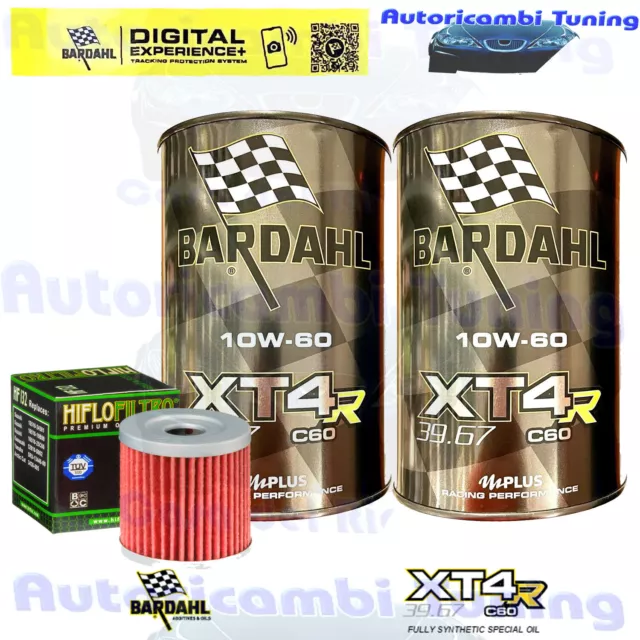 Kit De Mantenimiento Aceite Bardahl XT4R 10W60 + Filtro Para Suzuki RV125