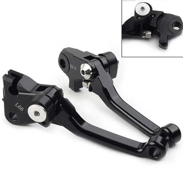 CNC Clutch Brake Levers Pivot For Yamaha YZ250X 2016-2022/YZ125X 2017-2022 Black