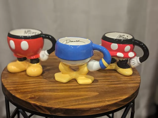 Disney Parks Best of Minnie, Mickey & Donald Icon Body Signature Coffee Mugs