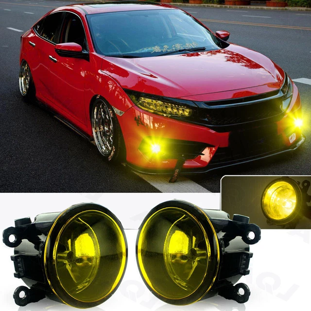 Gold Yellow 3000K Fog Light Lamp For Acura Honda Nissan Subaru Scion Suzuki Ford