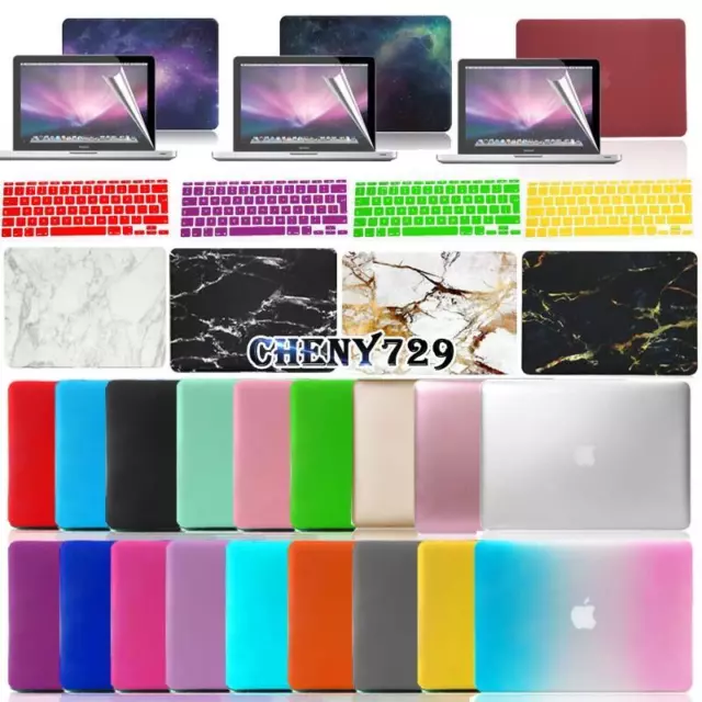 Rubberized Case Cover + UK Keyboard Skin + Screen Protector for Apple MacBook