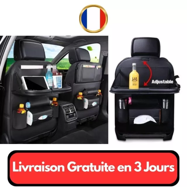 ORGANISATEUR VOITURE RANGEMENT de siège arrière poches support tablette  voyage EUR 9,90 - PicClick FR
