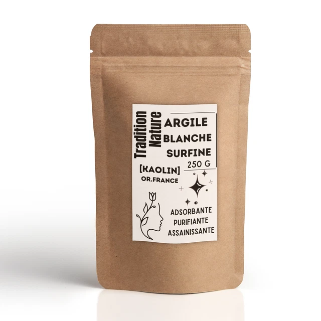 Kaolin Fumé (argile Blanche Comestible) - 500g, Produit Bio Du Cameroun, Pour Soins De Peau Et Usage Alimentaire Traditionnel, Neuf