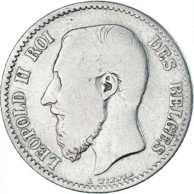 [#1045466] Coin, Belgium, Leopold II, Franc, 1867, Brussels, VF, Silver, KM:28.1