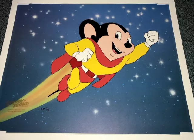 mighty mouse animation cel terrytoons special proof edition number 2 cell rare
