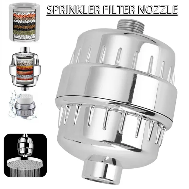 Shower Filter, 15 stage shower head filter for hard water high output