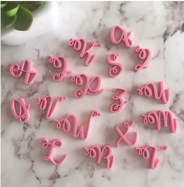 Letters Cookie and Fondant Stamp Embosser Set Of 26