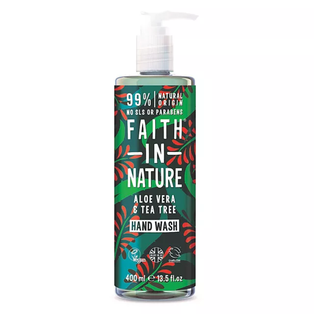 Faith in Nature Aloe Vera E Tea Tree Lavaggio Mani 400ml