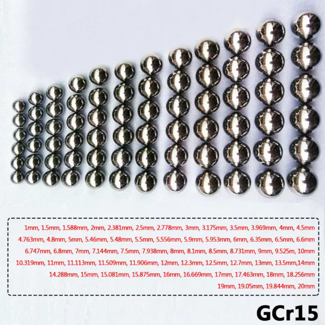 Sfera da 1 mm a 20 mm alta precisione cromo solido in acciaio catapulta palla munizioni