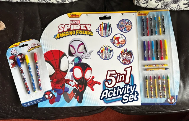 DISNEY JUNIOR MARVEL Spidey 5 In 1 Activity Set £4.99 - PicClick UK