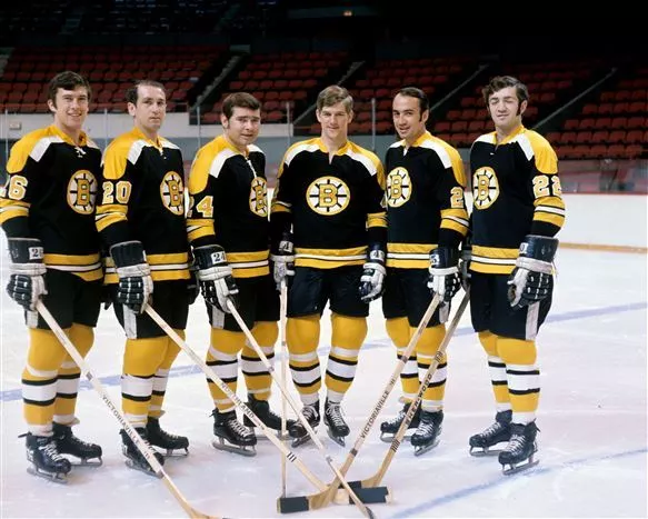 Don Awrey,Dallas Smith,Bobby Orr  Boston Bruins 8x10 Photo