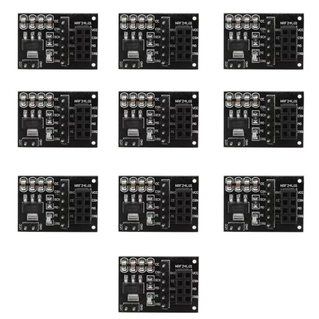 10PCS 3.3V 8Pin NRF24L01+ Wireless Module Pinboard Socket Adapter Module Boa TDM