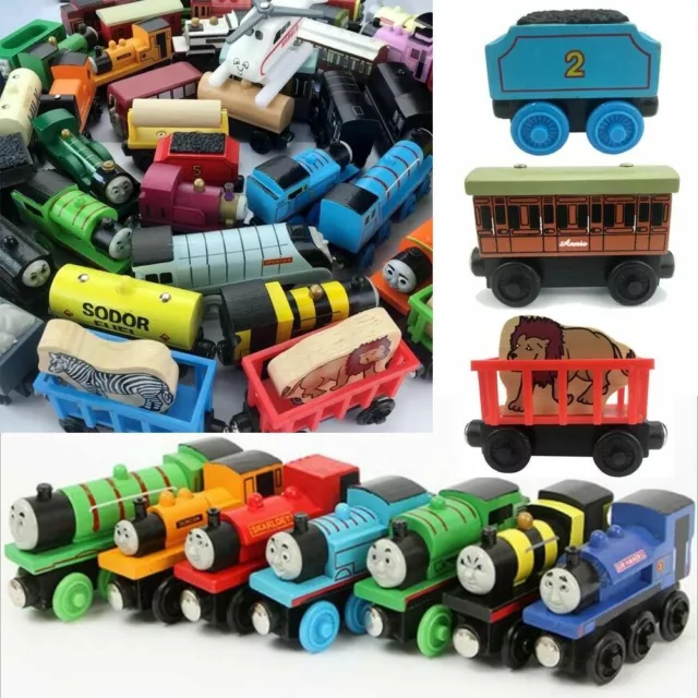 Wooden Trains Track Tank Engines & Tender for Thoma & Friends BRIO COMPATIBLE 3