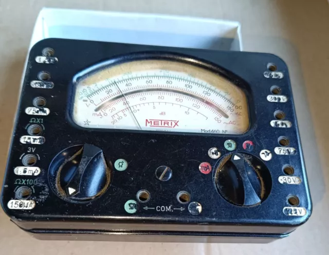 Ancien voltmètre METRIX Mod.460 électronique vintage métrologie mesure
