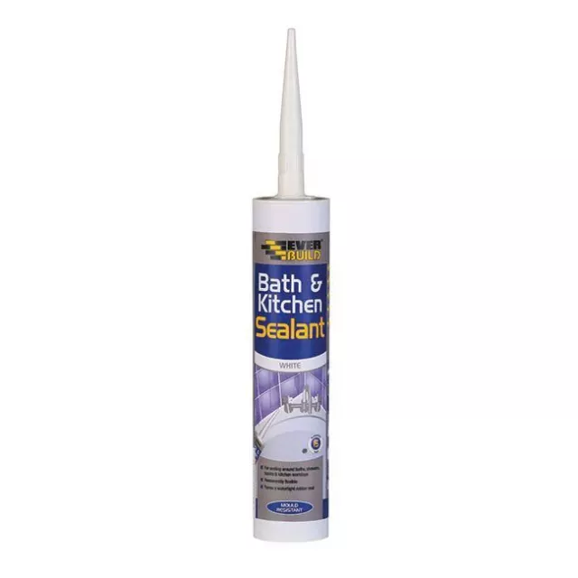 Everbuild Bain Et ; Cuisine Mastic C3 Cartouche Blanc