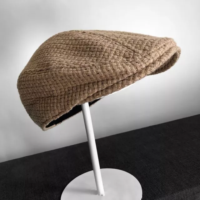 Rétro Chapeau Plat Laine Mélange Journaux Casquette Béret Gatsby Gavroche Mixte