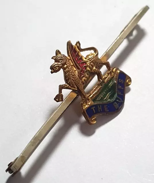 The buffs East Kent Regiment Sweetheart Bar brooch Badge . British Army