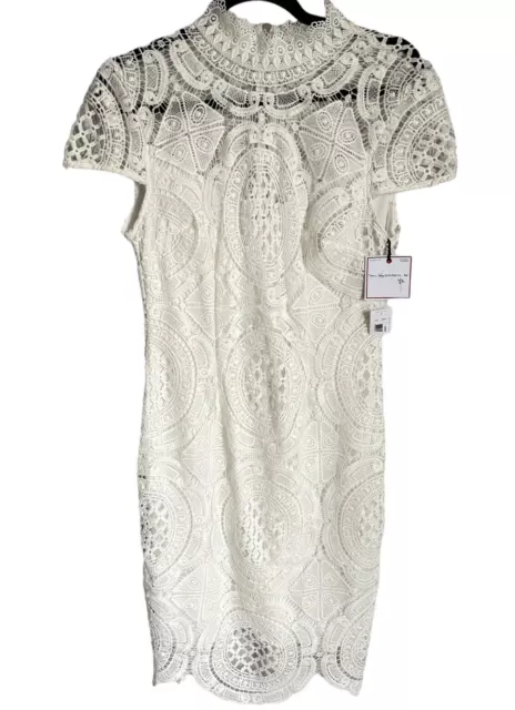 BISOU BISOU Michele Bohbot Dress Size 10 Lace Dress. NWT