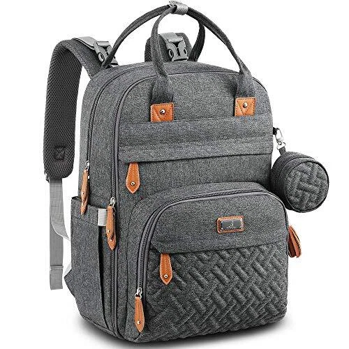 BabbleRoo Diaper Bag Backpack, Nappy Changing Bags Multifunction Waterproof...