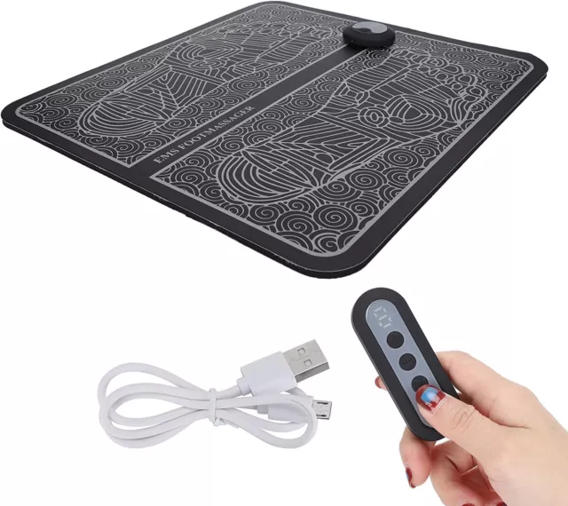 Masseur de Pieds Électrique EMS Stimulateur Musculaire Soulage Douleur Relaxant