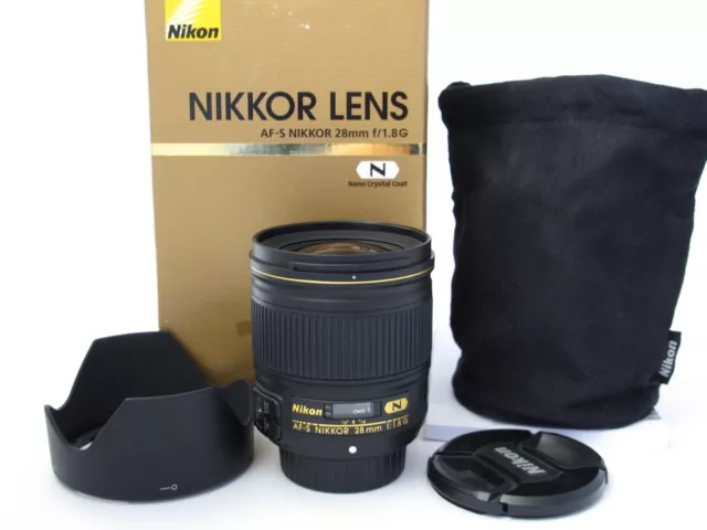 Nikon AF-S Nikkor 28mm 1.8 G N FX Objektiv Gewährleistung 1 Jahr