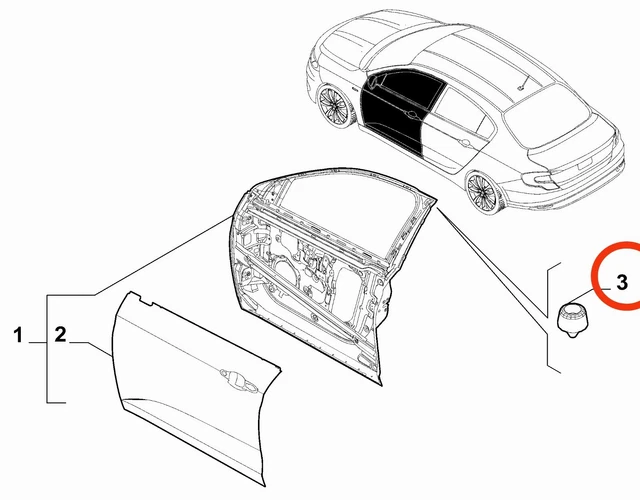 Kit 2 Tamponi Porte Laterali Per Renegade Compass 500L - Ricambio OE 51914312 - Foto 10
