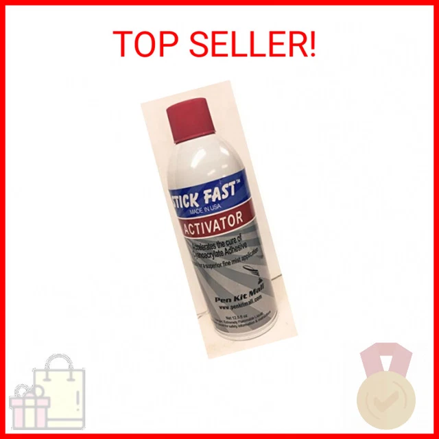 Stick Fast Aerosol Activator Multipurpose Adhesive Spray, Clear, 12.5 Ounces