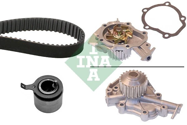 Pompe à Eau + Kit Courroie Distribution INA 530 0449 30 - Compatible Peugeot 407, Citroën C5, Ford, Etc. - Pour Moteurs 2.0 HDi - 9