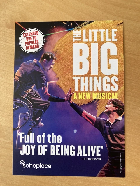 The Little Big Things- A New Musical Promotional Postcard
