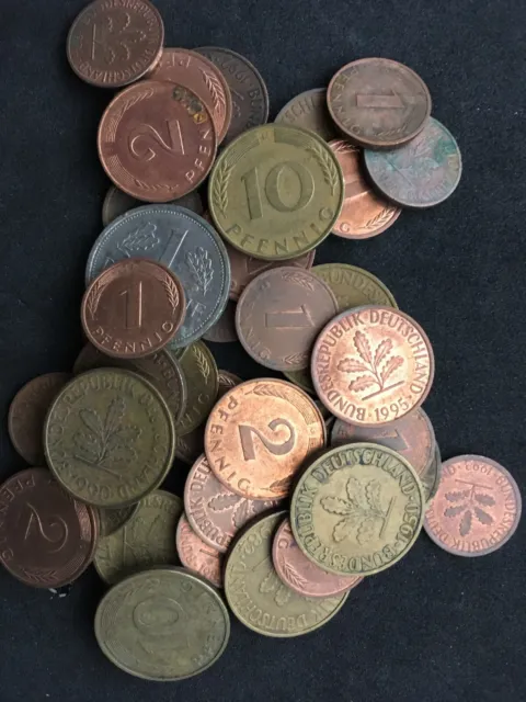Sammlung Verschiedener Münzen, Brd, D-Mark Währung