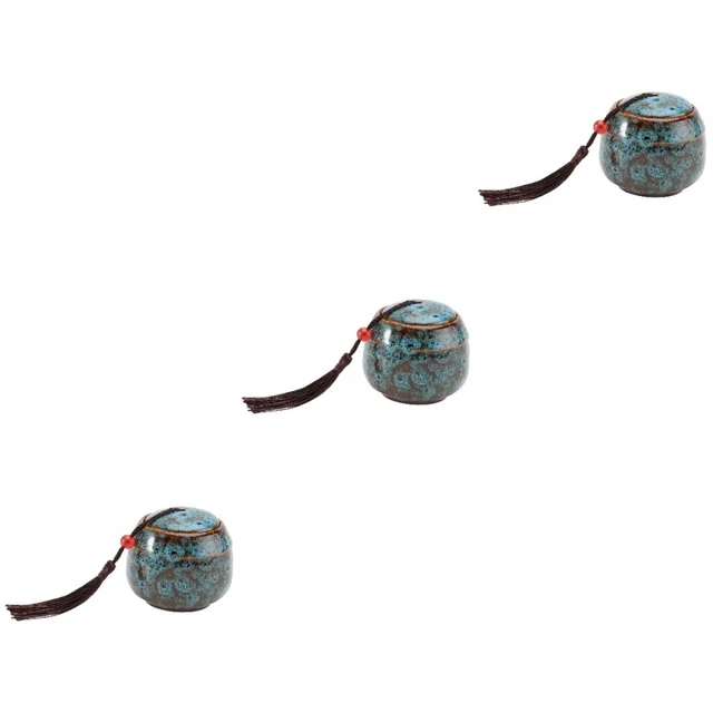 3 pz urna per cani urna urna blu urna per animali domestici urna ricorda miniatura